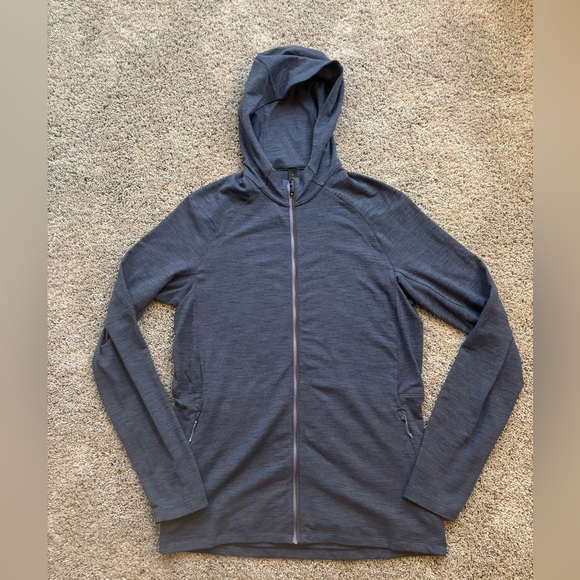 Lululemon Mens Surge Warm Full Zip Jacket Blue Size M - Picture 1 of 13
